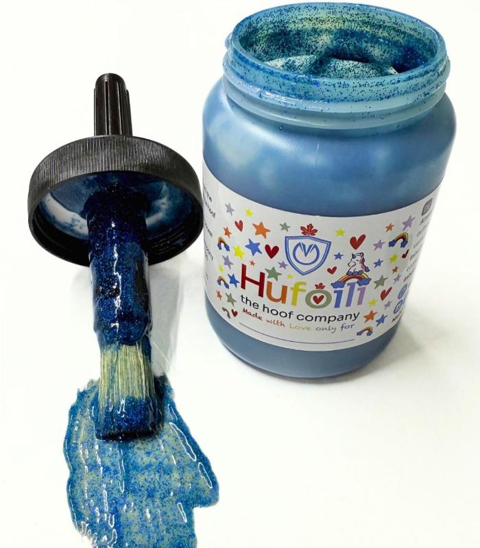ACEITE CASCOS PURPURINA AZUL 250ML