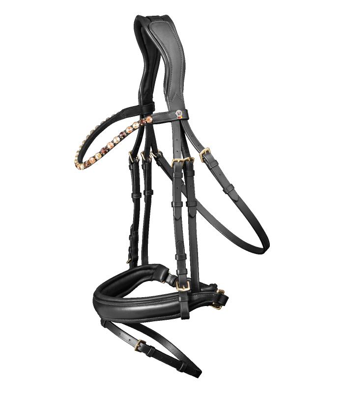 CABEZADA FULL   X-Line Goldheart